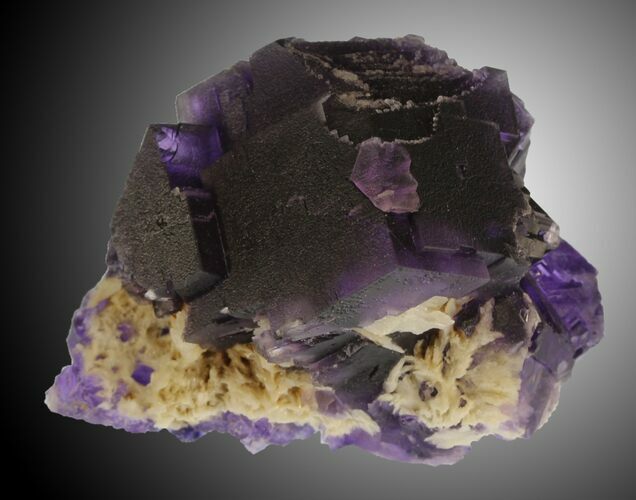 Cubic Fluorite on Bladed Barite - Cave-in-Rock, Illinois #32191
